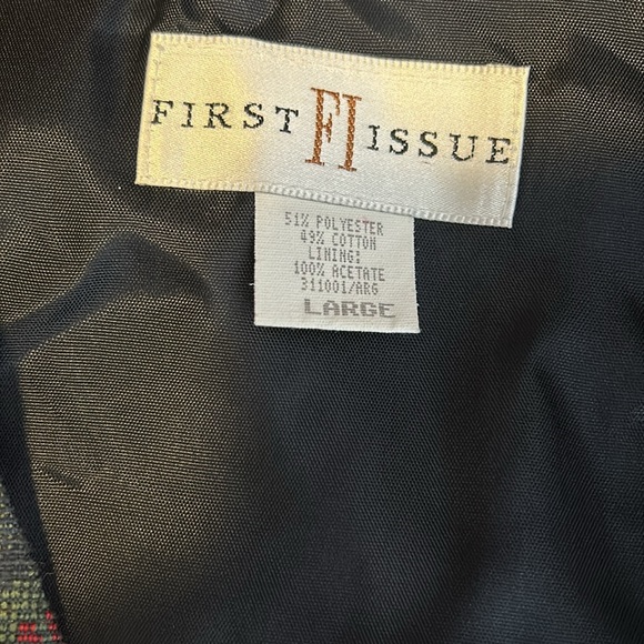First Issue Tapestry Vest size Large vintage - Picture 10 of 11
